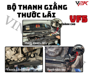 Các vị trí lắp đặt thực tế của thanh giằng thước lái VF5